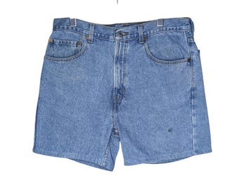 Y2K Denim Shorts Low Waisted Blue Jean Short 00s Grunge