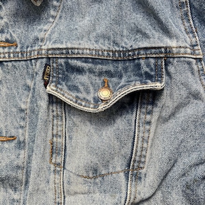 Vintage Pendleton Denim Trucker Jacket Mens Large Western Cowboy Distressed image 4
