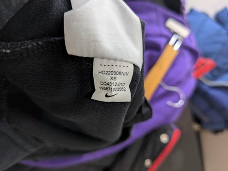 Nike Tech Fleece Style Joggers Black Cinch Cuff Sportswear Mens XS Streetwear image 7