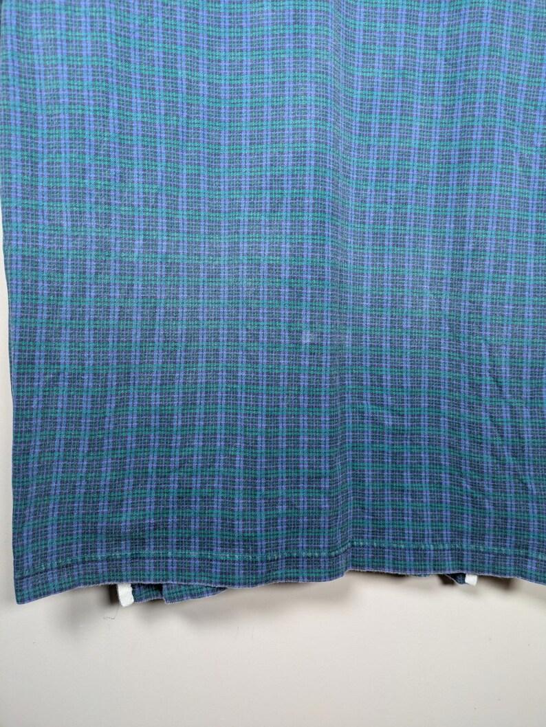Vintage 90s Pendleton Tartan Plaid Short Sleeve Polo Shirt Mens XL Canada Made image 5