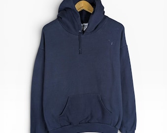 Vintage jaren 90 Lee lege trui hoodie maat grote trui marineblauw sweatshirt gemaakt in de VS