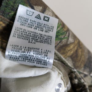 Wrangler Realtree camouflagedenim jeans maat 36 x 34 Gorpcore Granola-broek afbeelding 7
