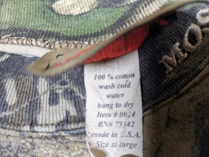 Vintage 90s Mossy Oak Camoflauge Longsleeve Streetwear Gorpcore Trail Mens Large image 4