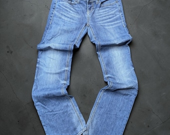 Y2K Low rise boot cut jeans Women's 28x31 BKE Stella 2000s Grunge Denim Blue