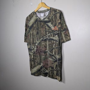Koszulka męska Vintage Y2K Mossy Oak Camoflauge w rozmiarze XL Gorpcore Granola Hunting zdjęcie 6
