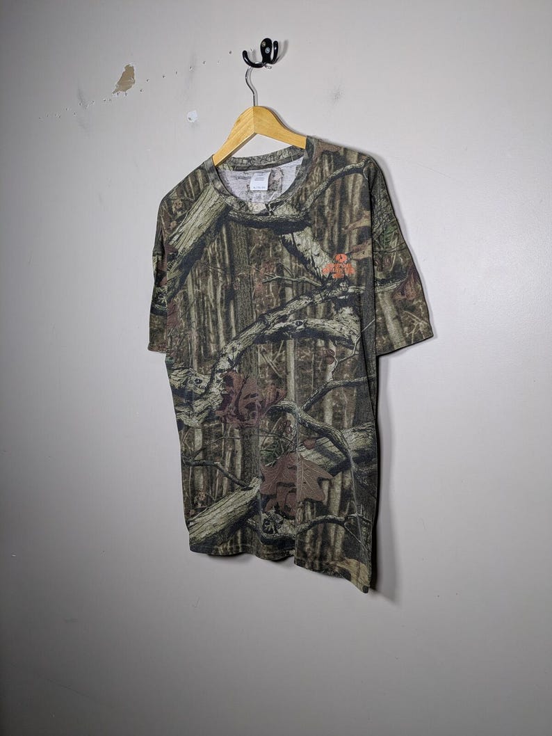 Koszulka męska Vintage Y2K Mossy Oak Camoflauge w rozmiarze XL Gorpcore Granola Hunting zdjęcie 6