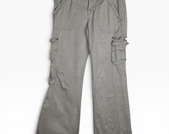 Y2K Aeropostale Cargo Pants Low Rise Flare Streetwear Size Small 5/6R Mallcore Preppy
