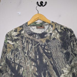 Vintage 90s Mossy Oak Camoflauge Longsleeve Streetwear Gorpcore Trail Mens Large image 6