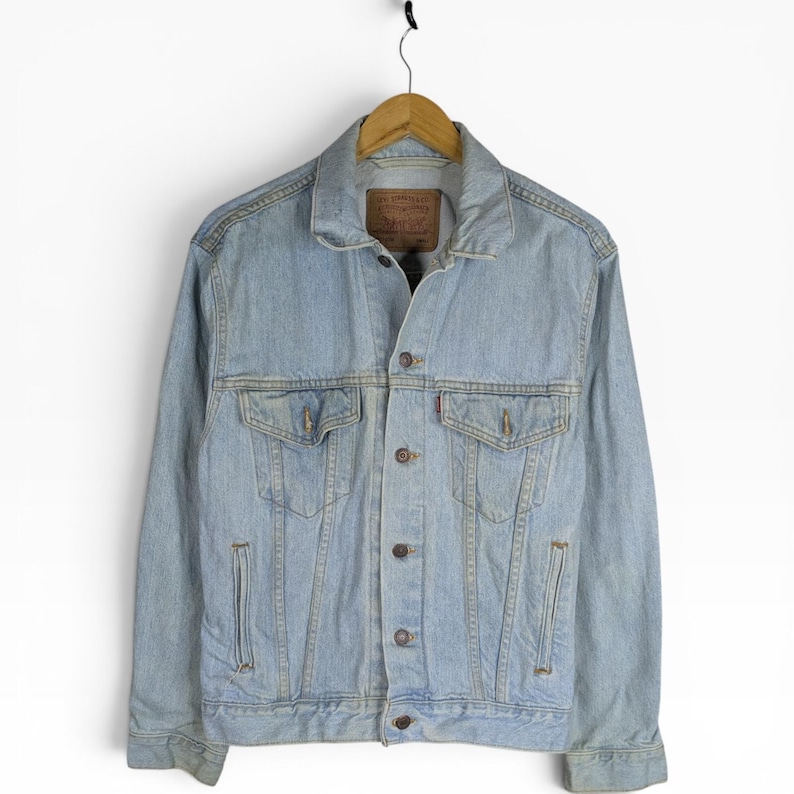 Vintage 90s Levi's Strauss Denim Trucker Jacket 70507-0334 Western Ranchcore Small image 1