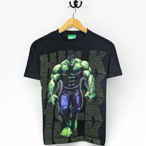 Vintage Y2K 2008 The Incredible Hulk Graphic T-Shirt Marvel MCU Size Small Shirt