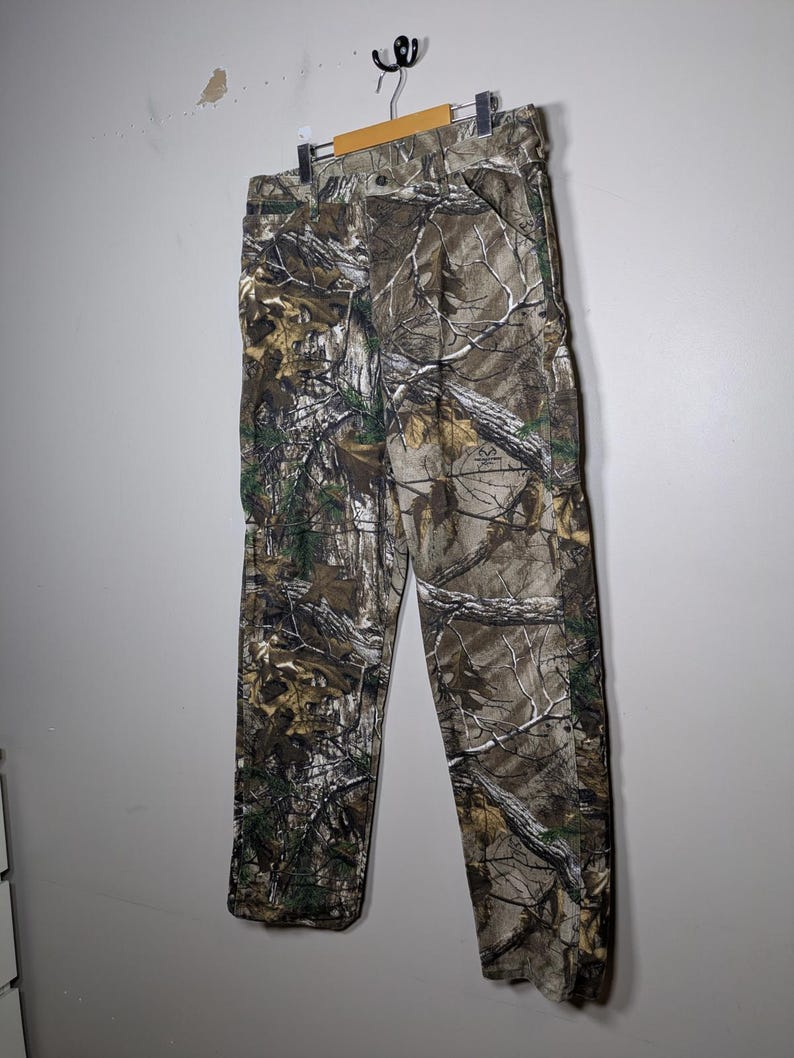 Wrangler Realtree camouflagedenim jeans maat 36 x 34 Gorpcore Granola-broek afbeelding 6
