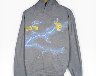 Inaka Power Pullover Heavy Racing Hoodie Y2K Lightning Graphic Men's Large jacked Italian