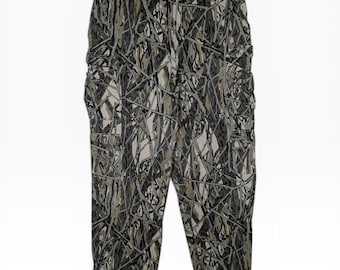 Pantalones cargo holgados de caza con estampado de camuflaje vintage, talla grande, estilo gorpcore, ropa urbana.