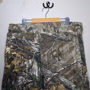 Wrangler Realtree camouflagedenim jeans maat 36 x 34 Gorpcore Granola-broek afbeelding 5