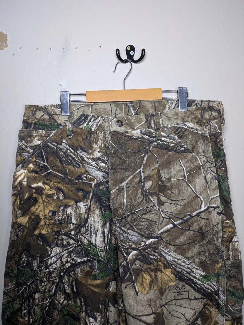 Wrangler Realtree camouflagedenim jeans maat 36 x 34 Gorpcore Granola-broek afbeelding 5