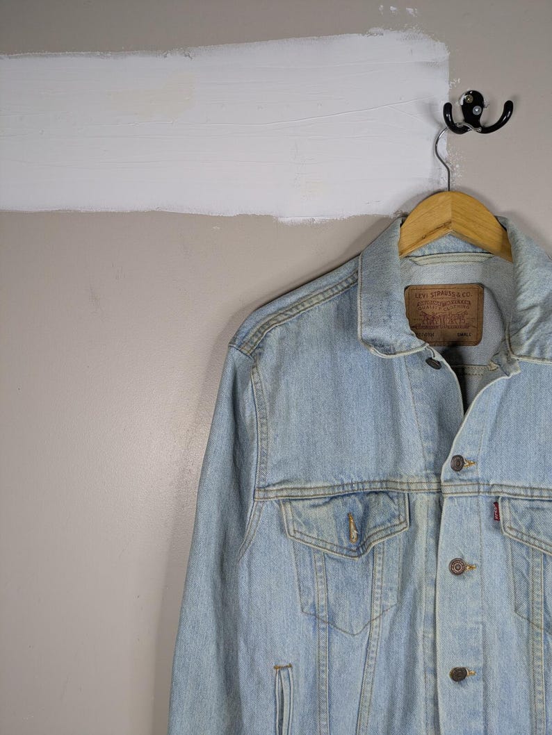 Vintage 90s Levi's Strauss Denim Trucker Jacket 70507-0334 Western Ranchcore Small image 3