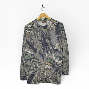 Vintage 90s Mossy Oak Camoflauge Longsleeve Streetwear Gorpcore Trail Mens Large image 1
