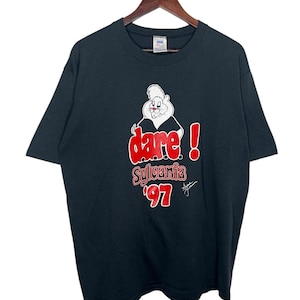 Vintage 90s DARE Sylvania Single Stitch Black Graphic T-Shirt XL Made in USA