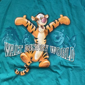 Vintage 1990s Tigger Graphic T-shirt Walt Disney World Size XXL Winnie the Pooh image 2