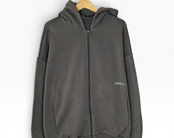 ルルレモン ビッグコージー フルジップ ヘビーウェイト フーディー XL オーバーサイズ フリース ブラウン/グレー セーター