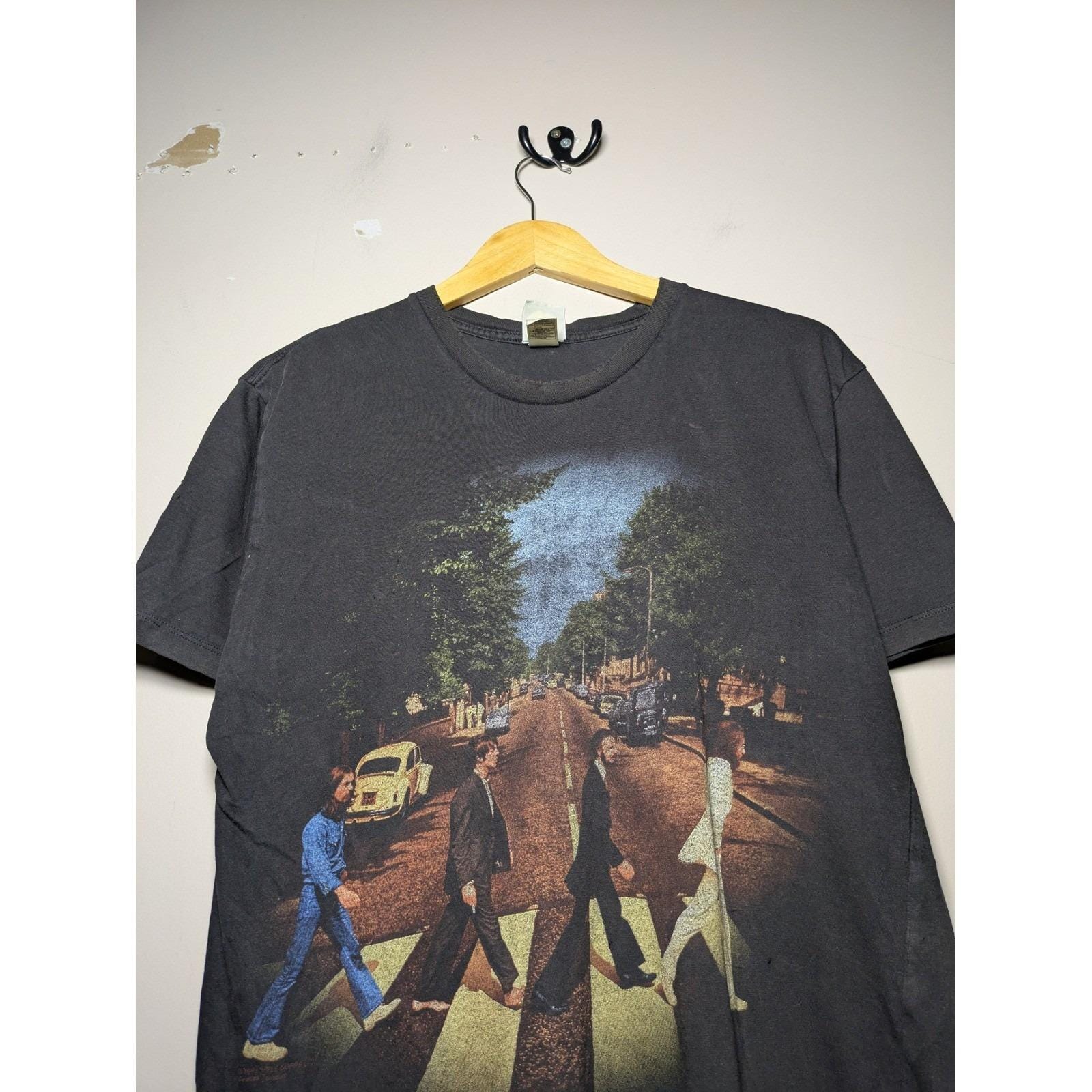 ミュージシャン The Beatles/2005 official T-shirt Vintage 2005 the Beatles Shirt Men''s Large Black Graphic Band Tee