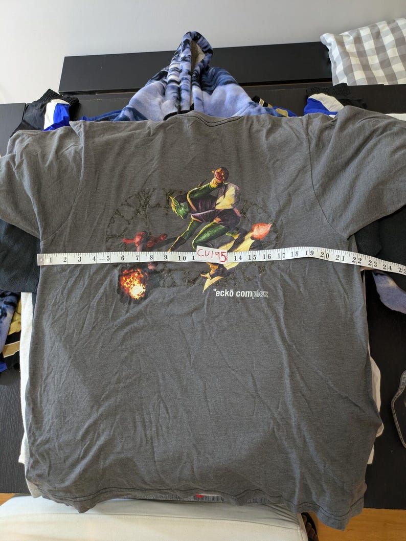 Y2K Ecko unlt. Vielschichtige Grafik Spider-Man Green Goblin T-Shirt Männer Große Comic Bild 7