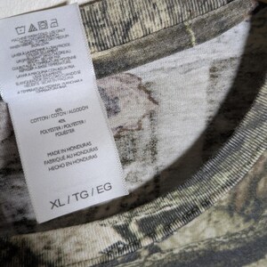 Koszulka męska Vintage Y2K Mossy Oak Camoflauge w rozmiarze XL Gorpcore Granola Hunting zdjęcie 4