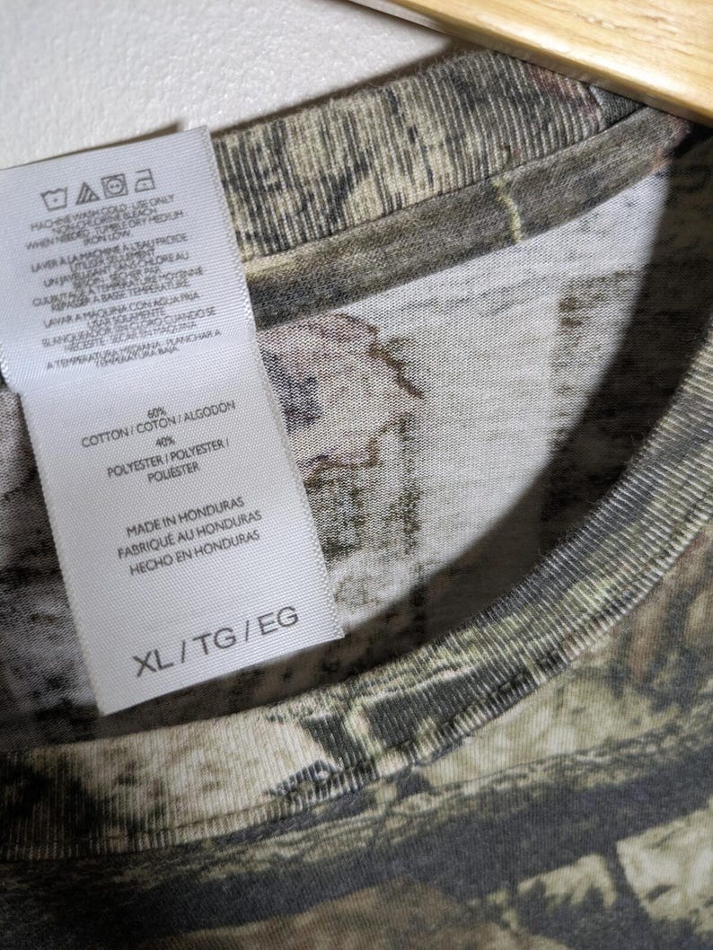 Koszulka męska Vintage Y2K Mossy Oak Camoflauge w rozmiarze XL Gorpcore Granola Hunting zdjęcie 4