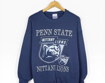 Sudadera vintage de los 90 con estampado de los Nittany Lions de Penn State, talla XL para hombre, marca Hanes.