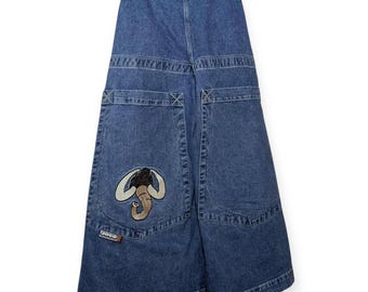 OG JNCO Mammoth Vintage Wide Jeans Light Wash 32 x 30 (tagged 28) Rare Skater Y2K Rave