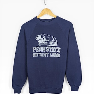 Vintage 1986 Penn State Nittany Lions raglantrui Jerzees Russel Athletic L