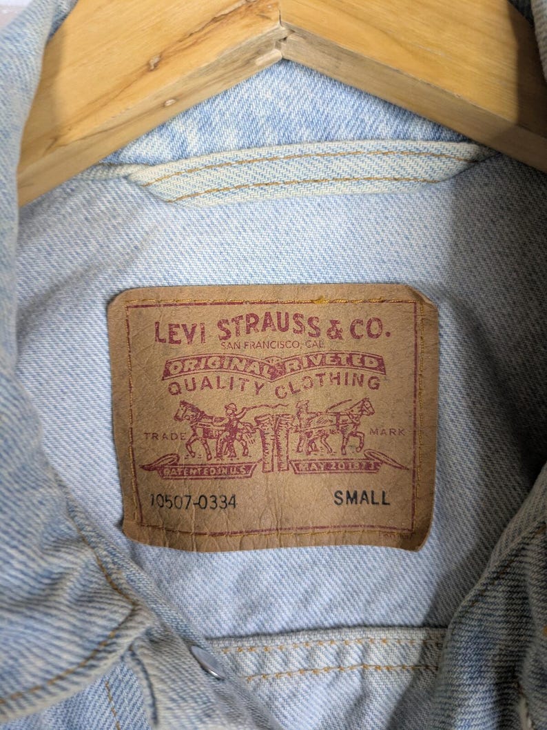 Vintage 90s Levi's Strauss Denim Trucker Jacket 70507-0334 Western Ranchcore Small image 2
