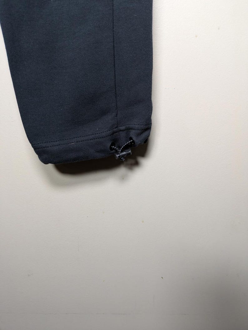 Nike Tech Fleece Style Joggers Black Cinch Cuff Sportswear Mens XS Streetwear image 4