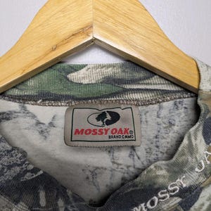Vintage 90s Mossy Oak Camoflauge Longsleeve Streetwear Gorpcore Trail Mens Large image 3