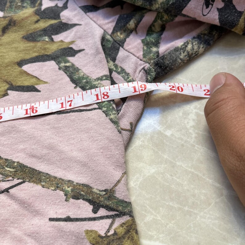 Y2K Pink Mossy Oak Camo Longsleeve Henley T-shirt Womens Large Gorpcore Forest image 7
