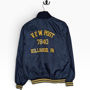 Giacca bomber vintage anni '80 del Corpo dei Marines degli Stati Uniti, prodotta negli USA, taglia M da uomo, per veterani.