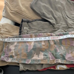 Anthropologie The Wanderer Camo Cargo Pants Slim Straight Utility 29 Green Capri Womens image 8