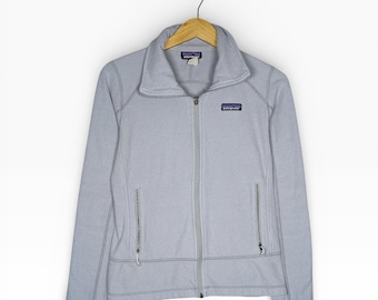 Patagonia Gray Full Zip Fleece Sweater Small Gorpcore Granola Women's Small