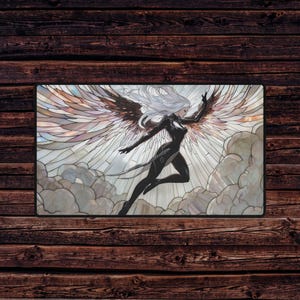 The Mana Market: Stained Glass Light Angel Playmat