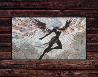 The Mana Market: Stained Glass Light Angel Playmat