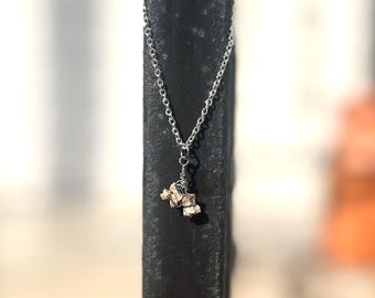 Wire Wrapped Bone Necklace