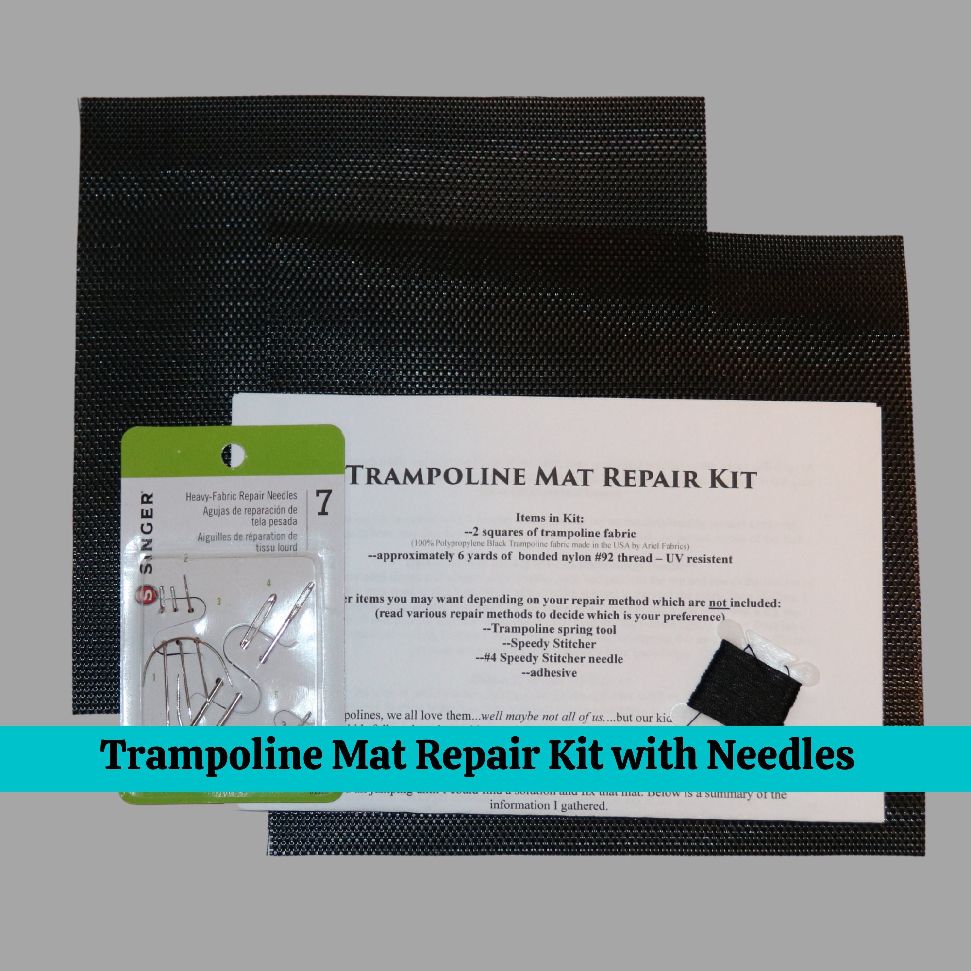 New Trampoline Repair Kit With 2 Quality Patches Holes Tears Etsy New