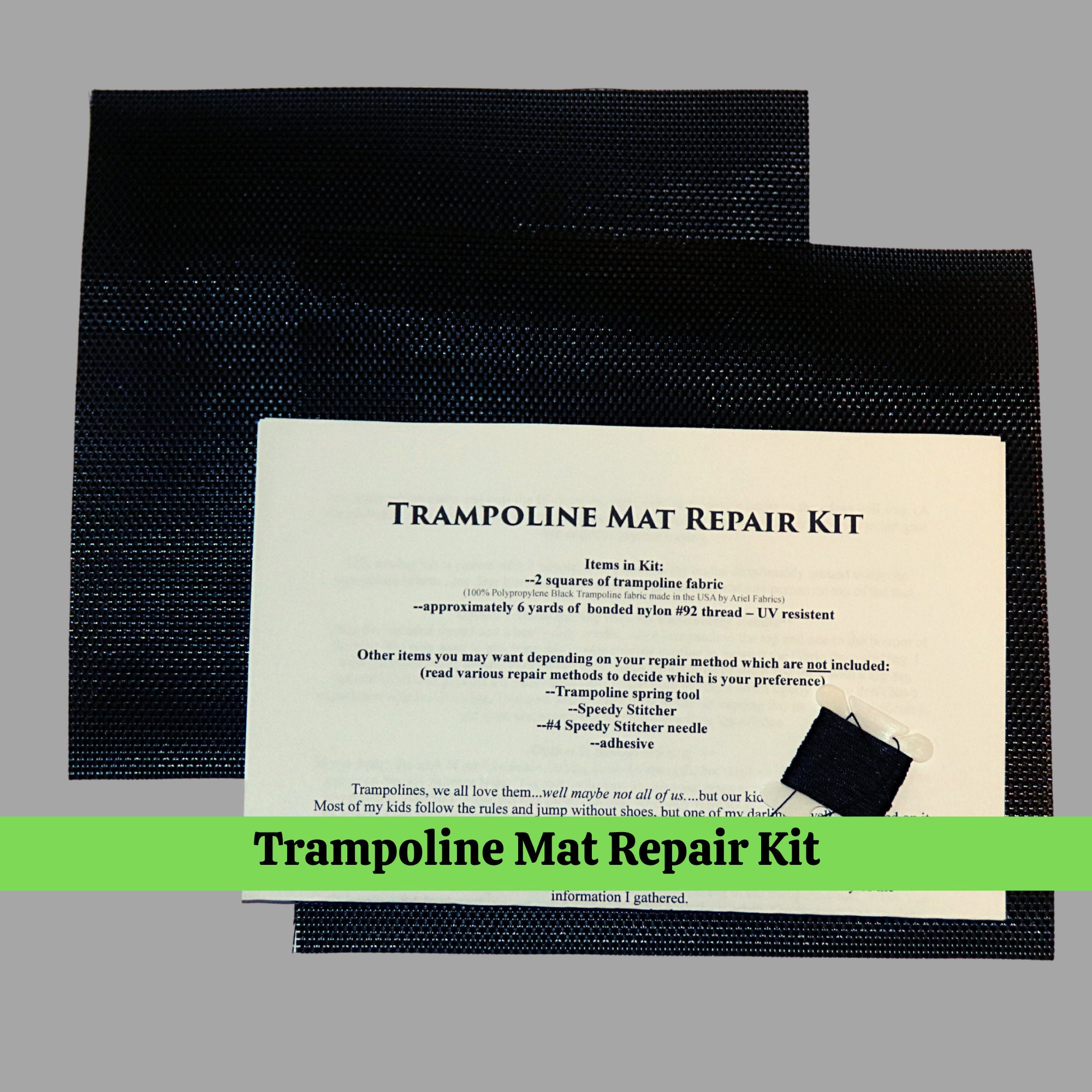 New Trampoline Repair Kit With 2 Quality Patches Holes Tears Etsy