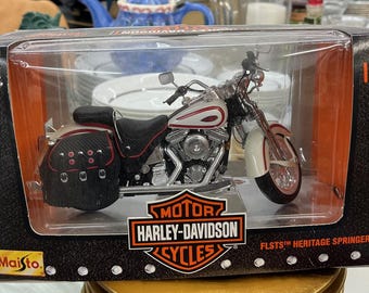 ハーレー　flsts 1/10 maisto Harley Davidson Maisto 1:10 FLSTS Heritage Springer Motorcycle in