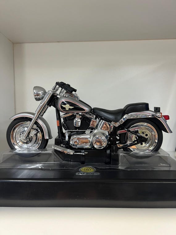 Harley Davidson Fatboy 1:10 Franklin Mint Model - Etsy