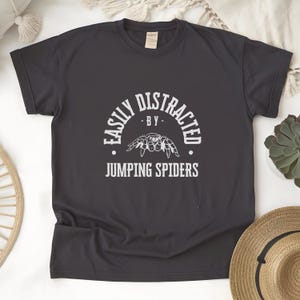 Jumping Spider T-Shirt: Funny Arachnid Graphic Tee, Pet Lover Gift