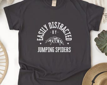 Jumping Spider T-Shirt: Funny Arachnid Graphic Tee, Pet Lover Gift
