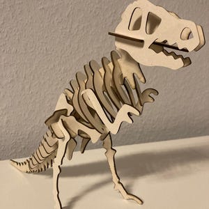 File laser tirannosauro T-REX File LightBurn, DXF, ai, SVG