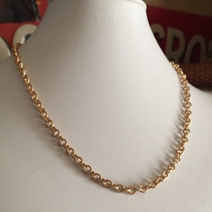 Gorgeous Heavy Gold Electroplated Necklace with BONUS Bracelet 18inch image 1