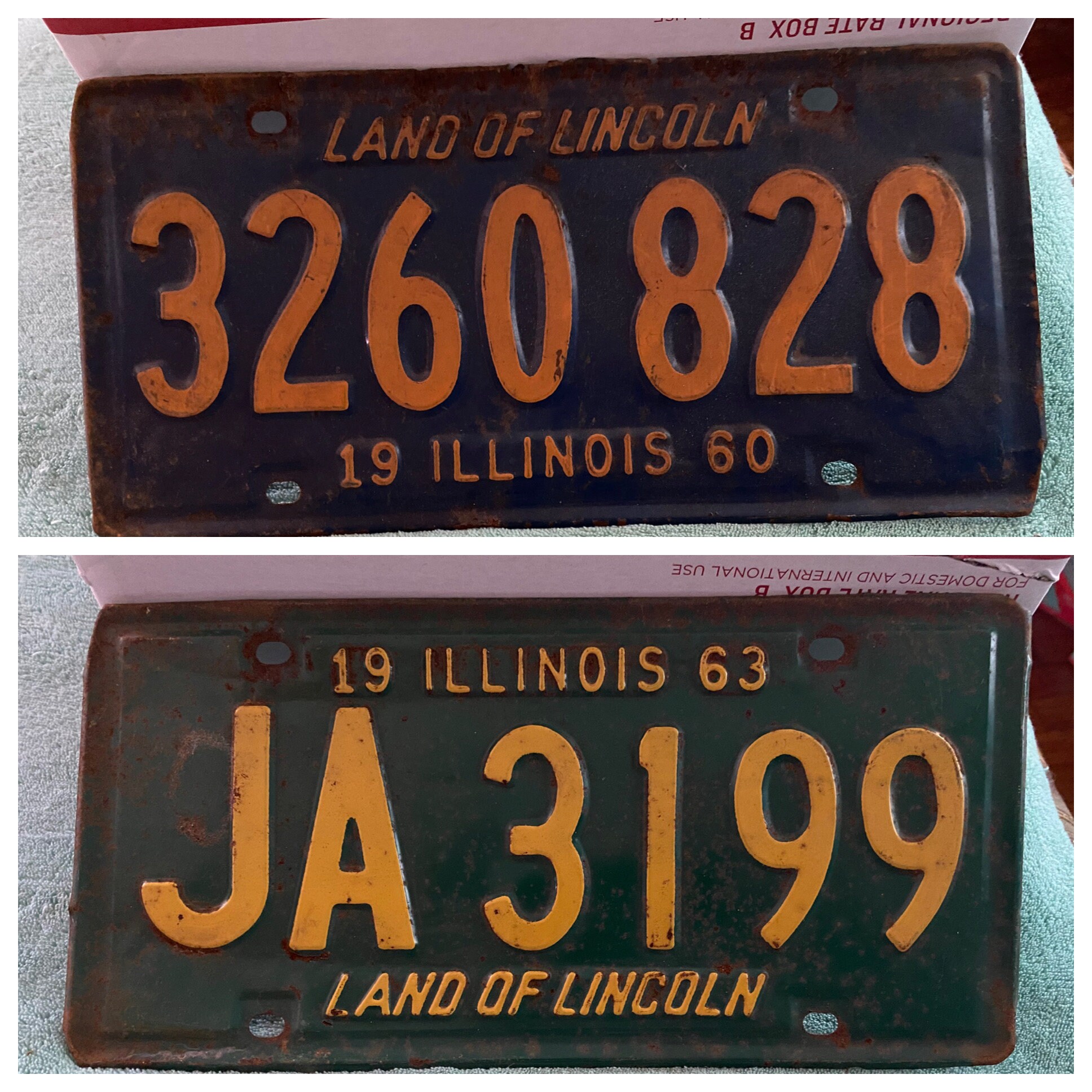 Vintage License Plates Ohio Michigan Illinois Maine - Etsy